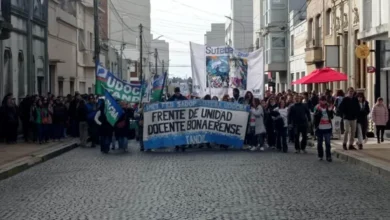 Marcha de docentes en Tandil